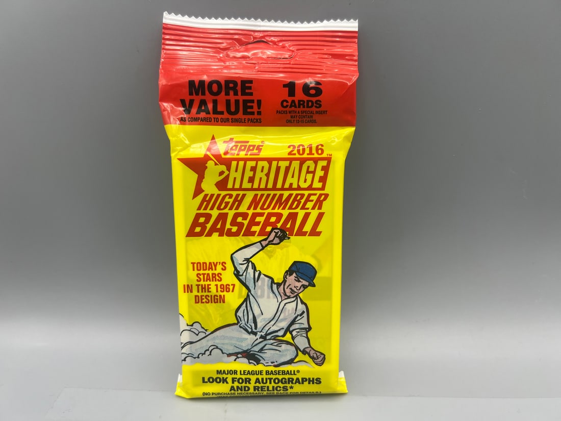 2016 Topps Heritage High Number Baseball Unopened Value Pack (1 of 2)