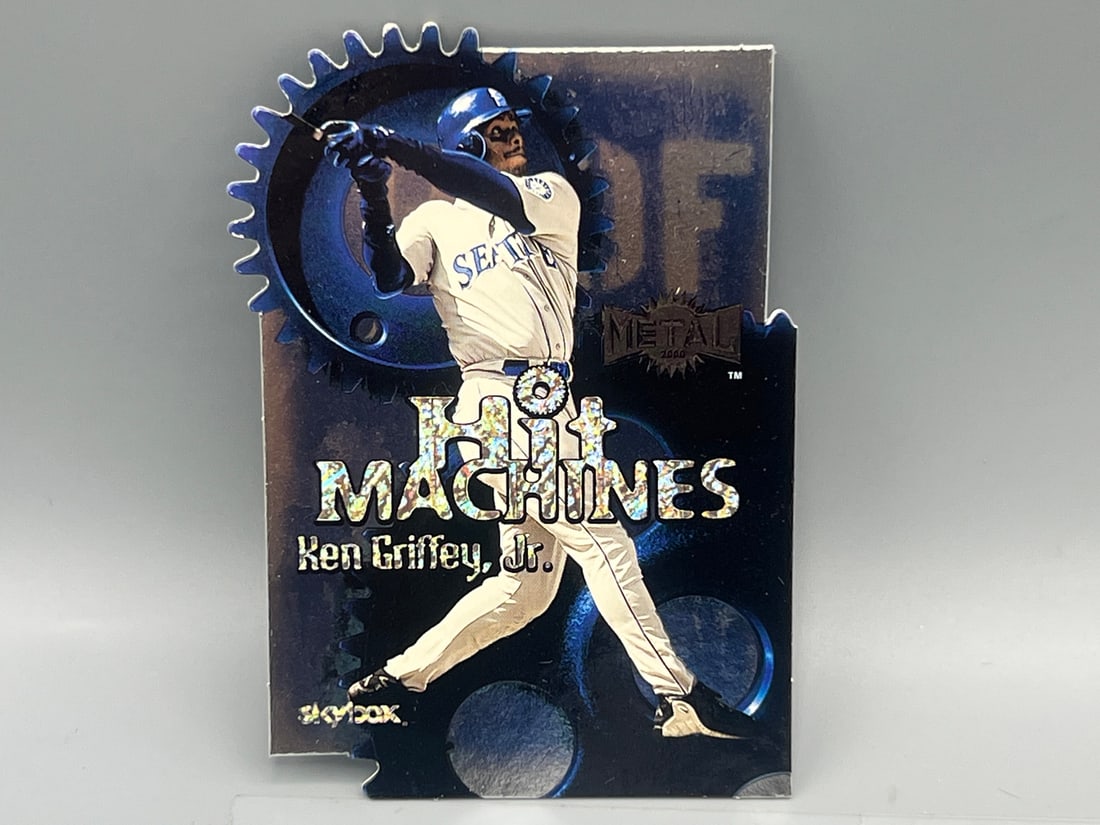2000 Skybox Metal Ken Griffey Jr Hit Machines - Tough Die Cut Insert (1 of 2)