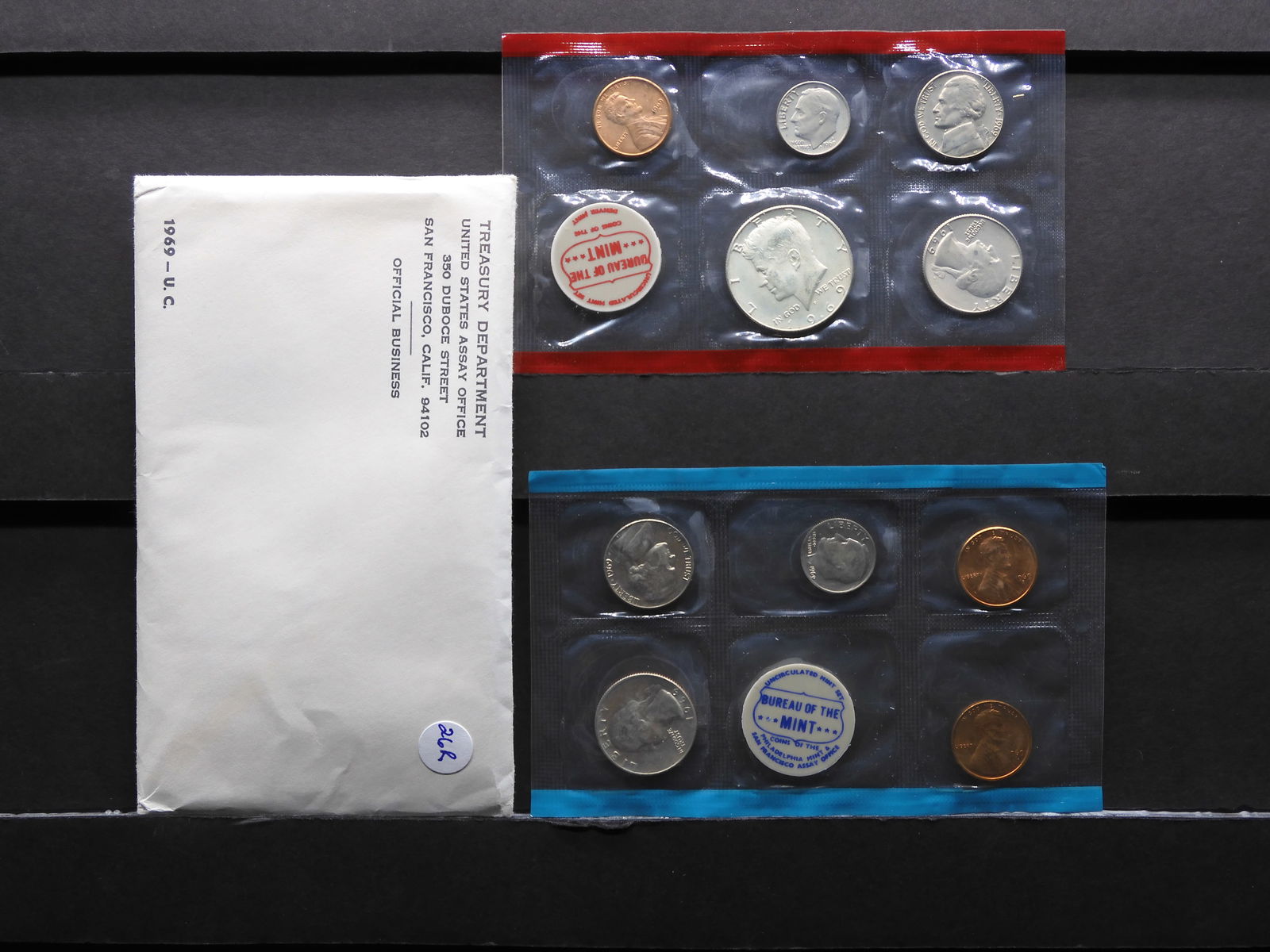 1969 P&D UNC US Mint Set (1 of 5)