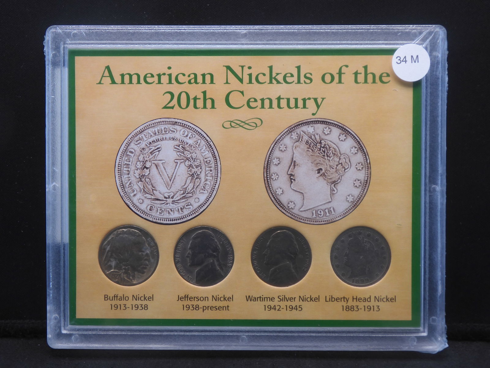 American Nickels Of The 20th Century Collector Set With Certificate Of Authenticity.: American Nickels Of The 20th Century Collector Set With Certificate Of Authenticity.