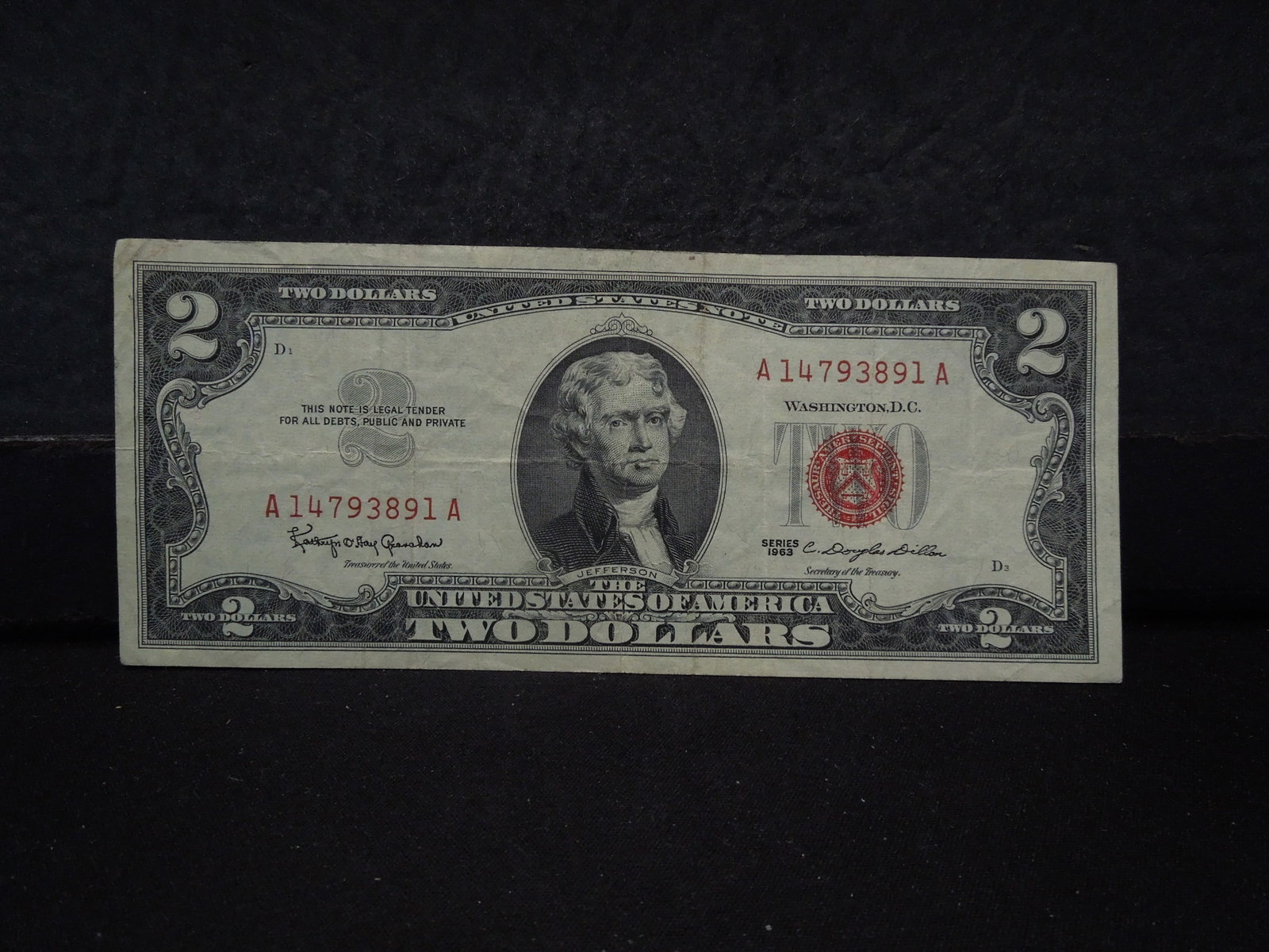 1963, bookends, $2 bill, 60 years old!: 1963, bookends, $2 bill, 60 years old!