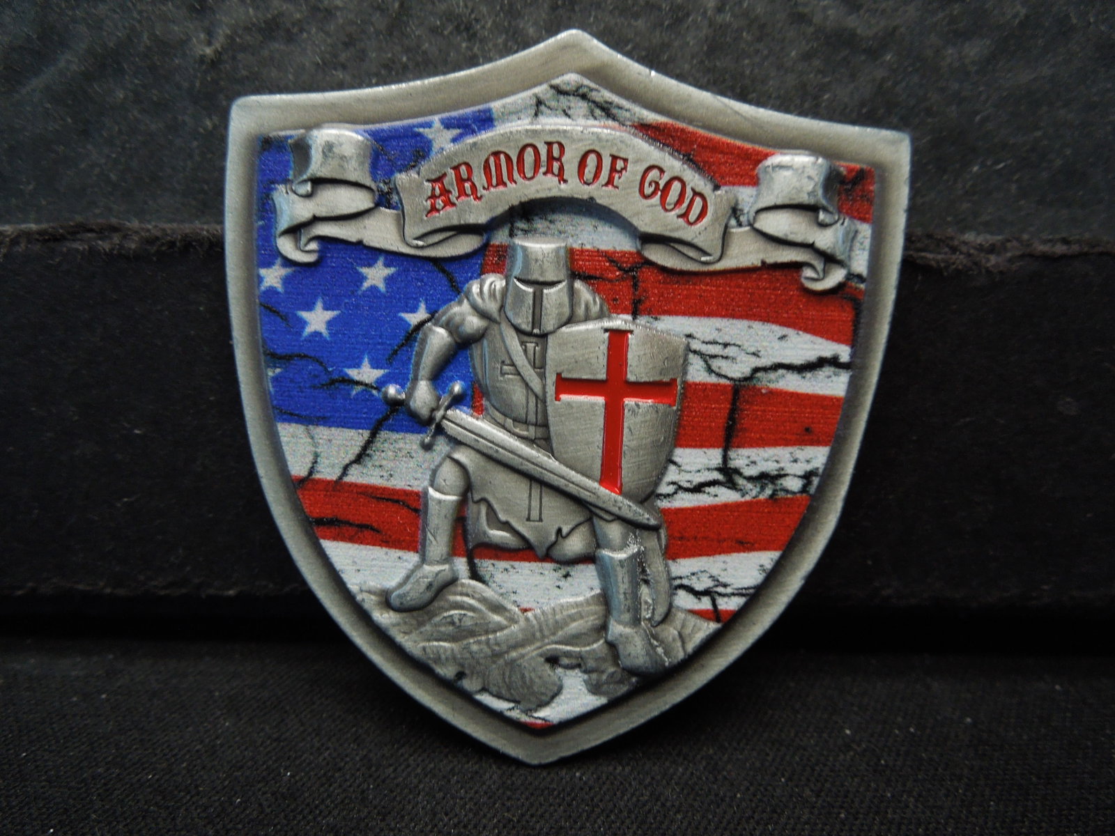 Armor of God Shield, Ephesians 6:10-18 Printed on Back: Armor of God Shield, Ephesians 6:10-18 Printed on Back