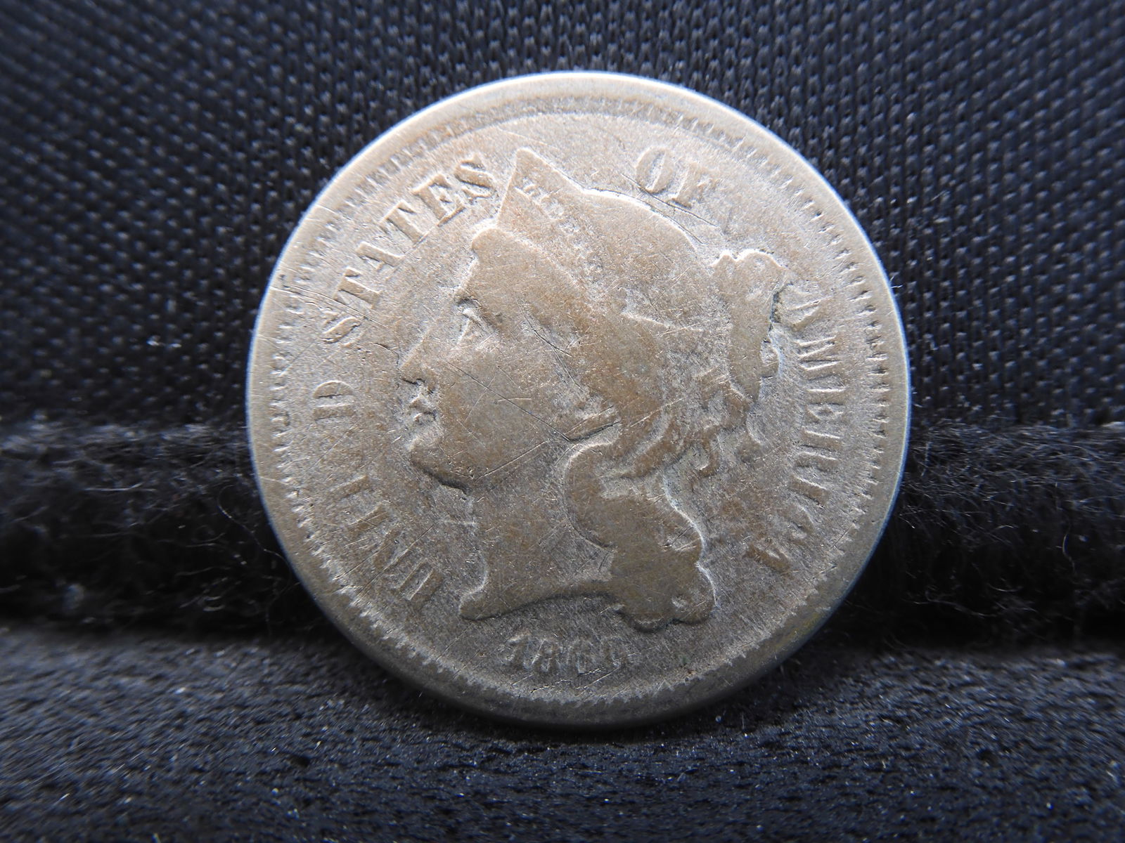 1866 Three 3 Cent Nickel (1 of 2)