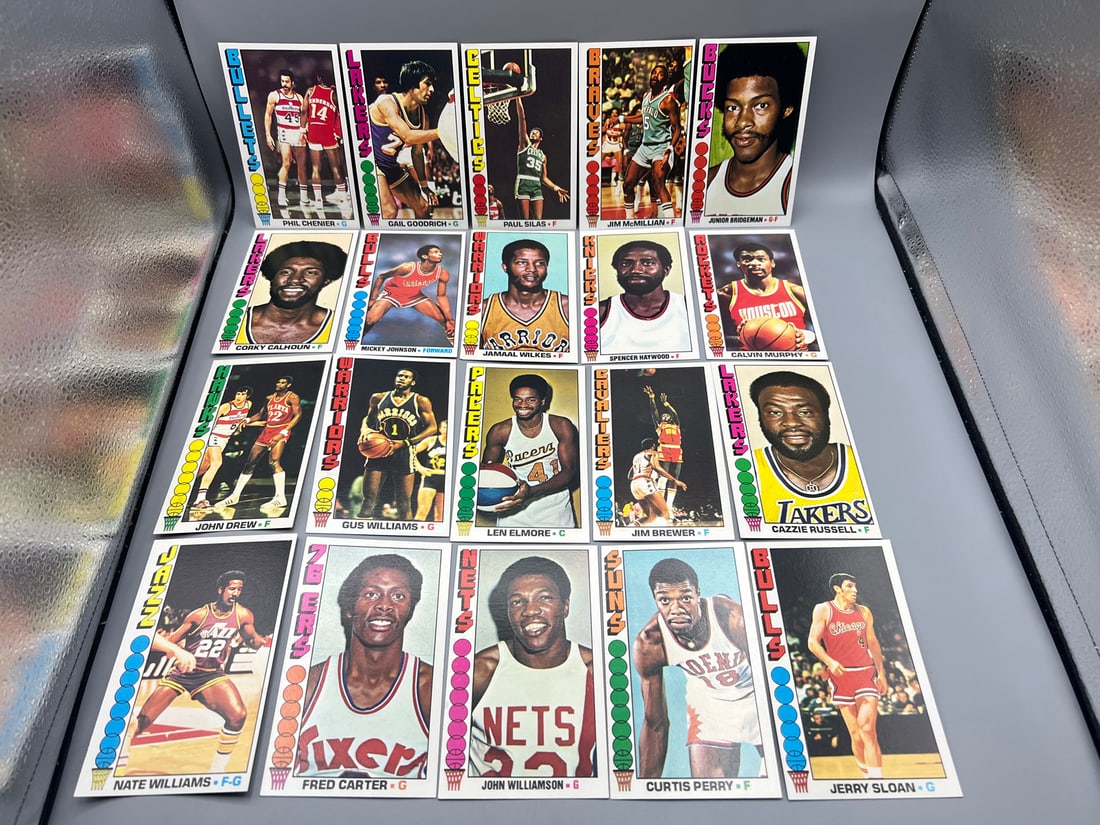 Lot of (20) 1976-77 Topps Basketball Cards W/ Some Stars - Appear Mostly Mid To Higher Grade (1 of 4)