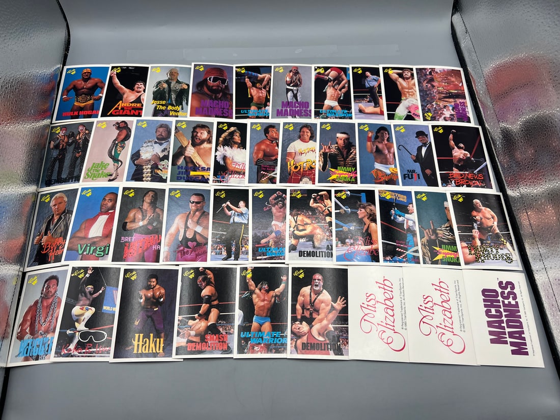 Lot of (40) 1990 Classic WWF Wrestling Cards W/ Many Stars - Varying Conditions - Hulk Hogan, Andre (1 of 5)