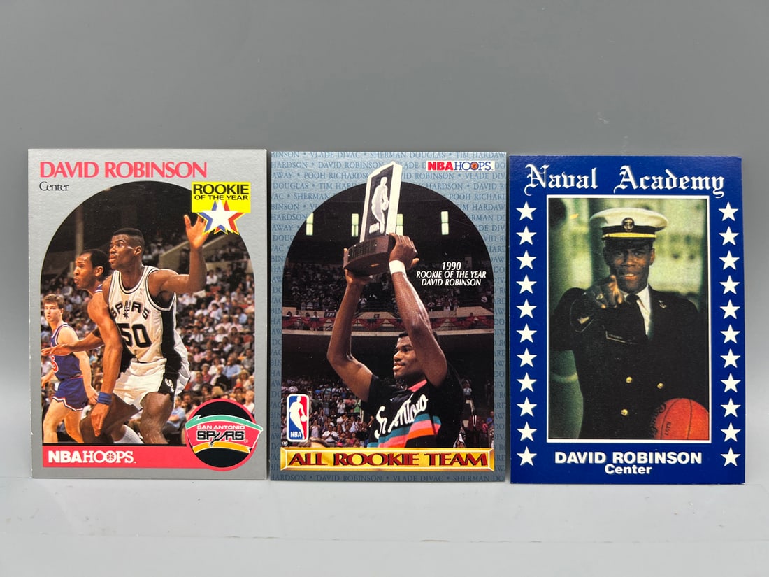 Lot of (3) David Robinson Cards (1 of 2)