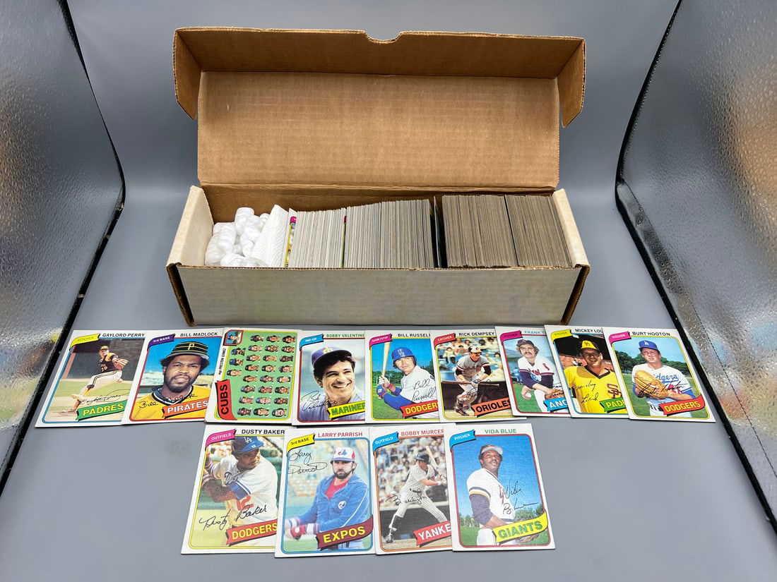 Box of (360) Assorted 1980 Topps Baseball Cards W/ Some Stars - Varying Conditions - Gaylord Perry, (1 of 5)