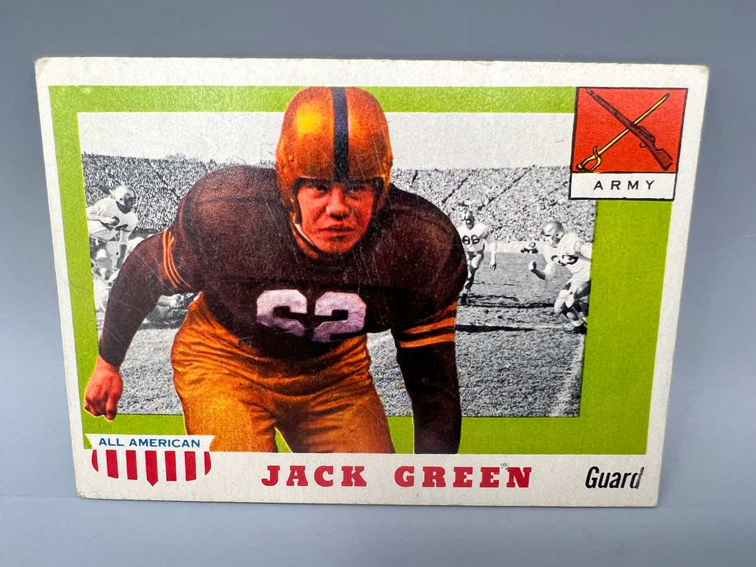 1955 Topps All American Jack Green RC #53 (1 of 2)