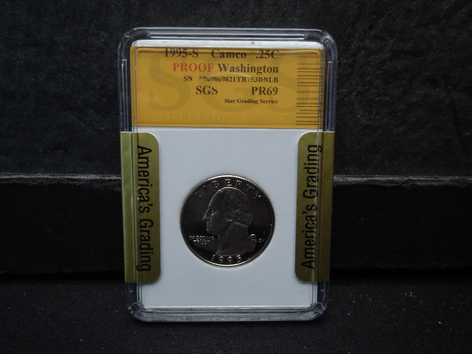 1995-S Washington Quarter SGS PR69: 1995-S Washington Quarter SGS PR69