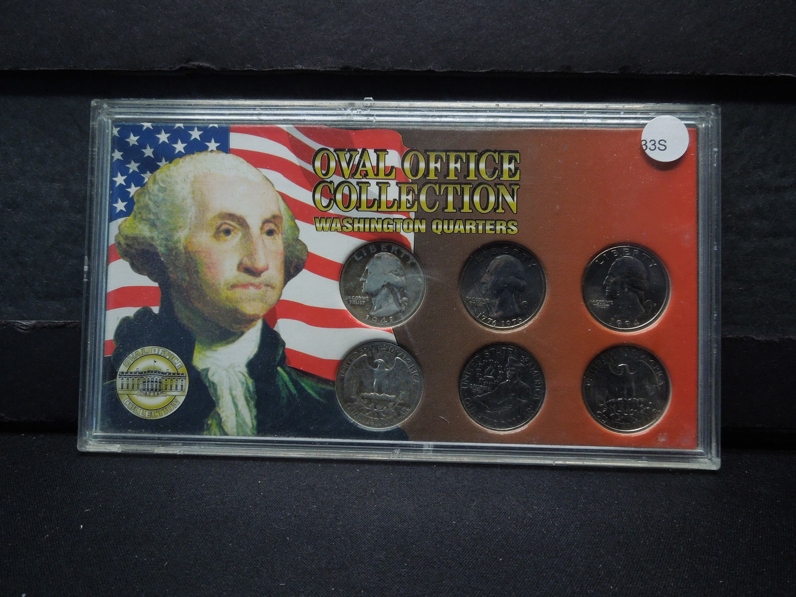 Oval Office Washington Quarter Set. Includes: 2 Silver, 2 Bicentennial, & 2 Clad. (1 of 2)