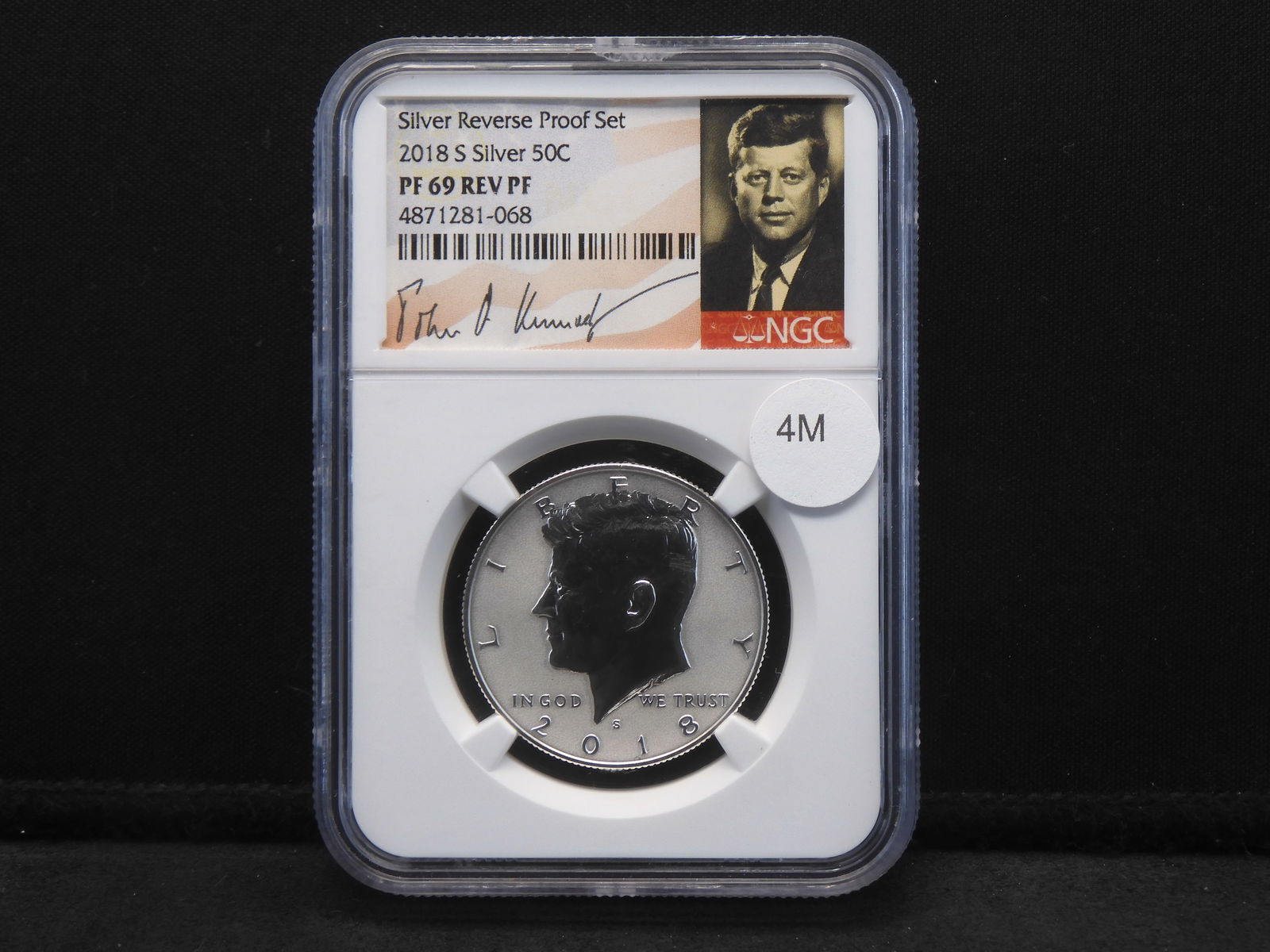 2018-S Reverse Proof Kennedy Silver Half Dollar Graded PF 69 By NGC Grading Co. (1 of 4)