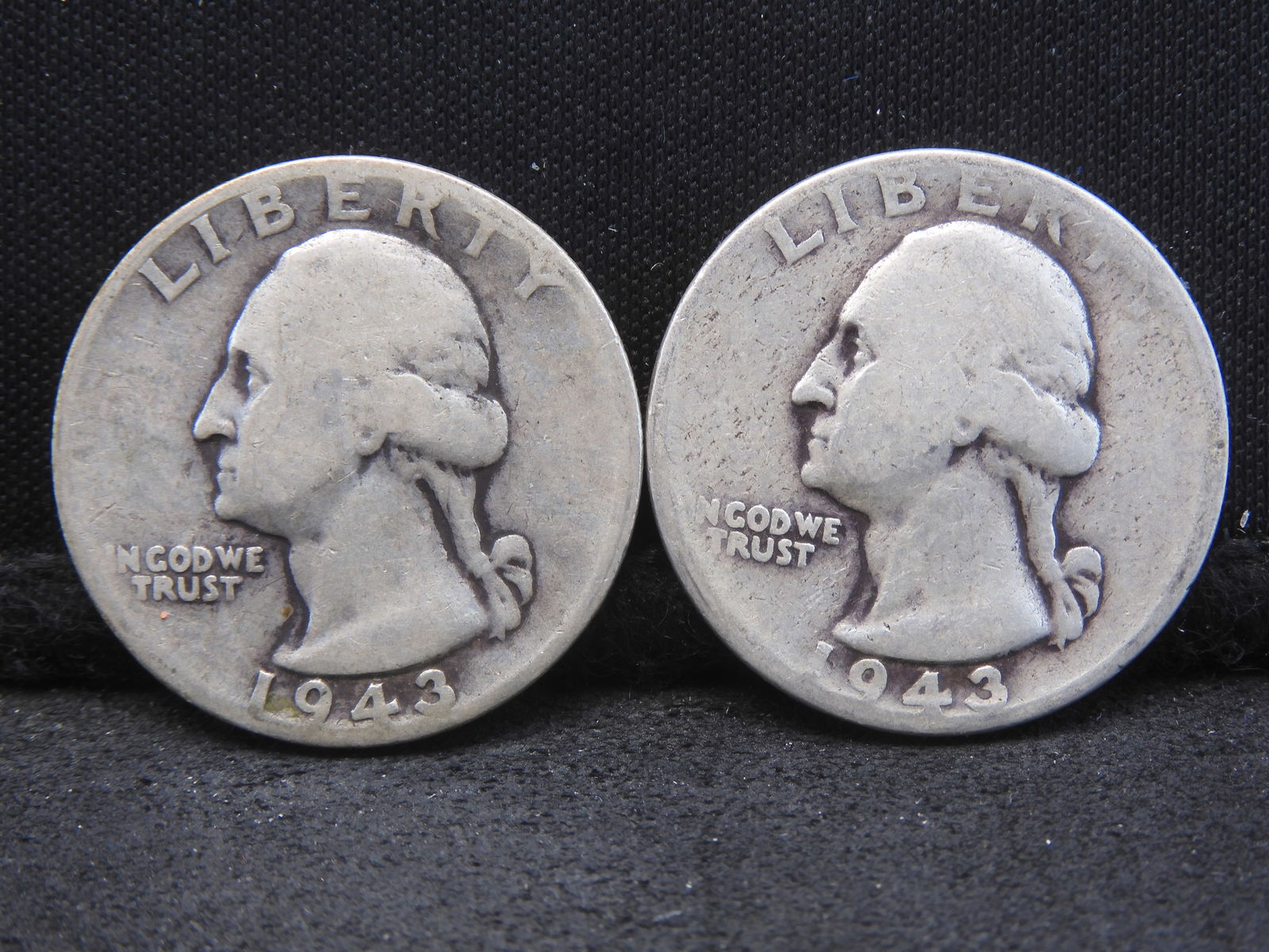 (2) 1943 Washington Quarters (1 of 2)