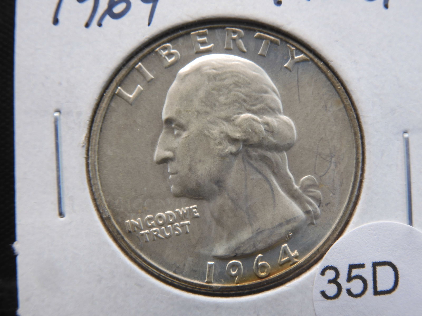 1964 Silver Washington Quarter - Vietnam War Era! - Proof Like! (1 of 3)