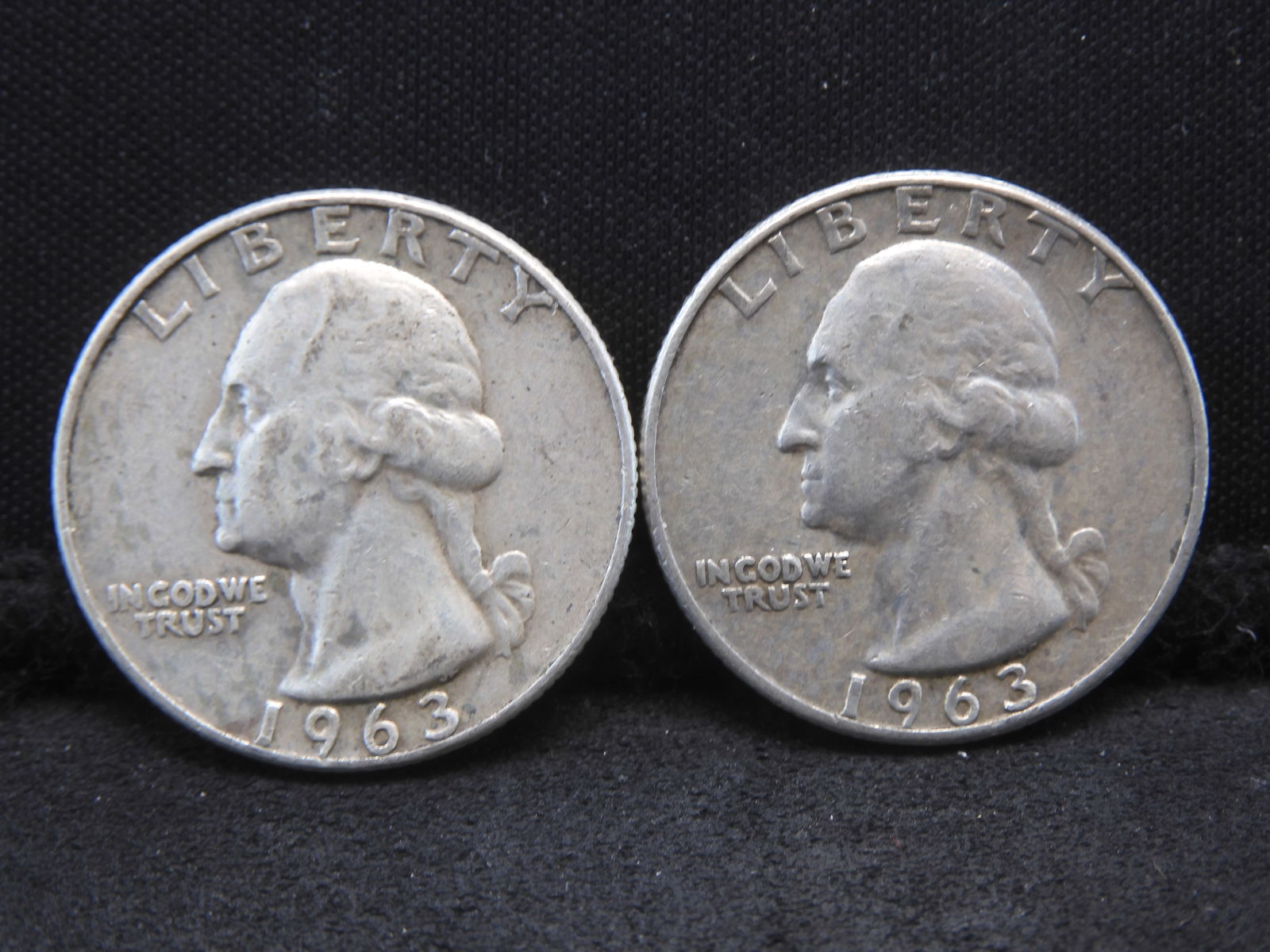 (2) 1963-D Washington Quarters (1 of 2)