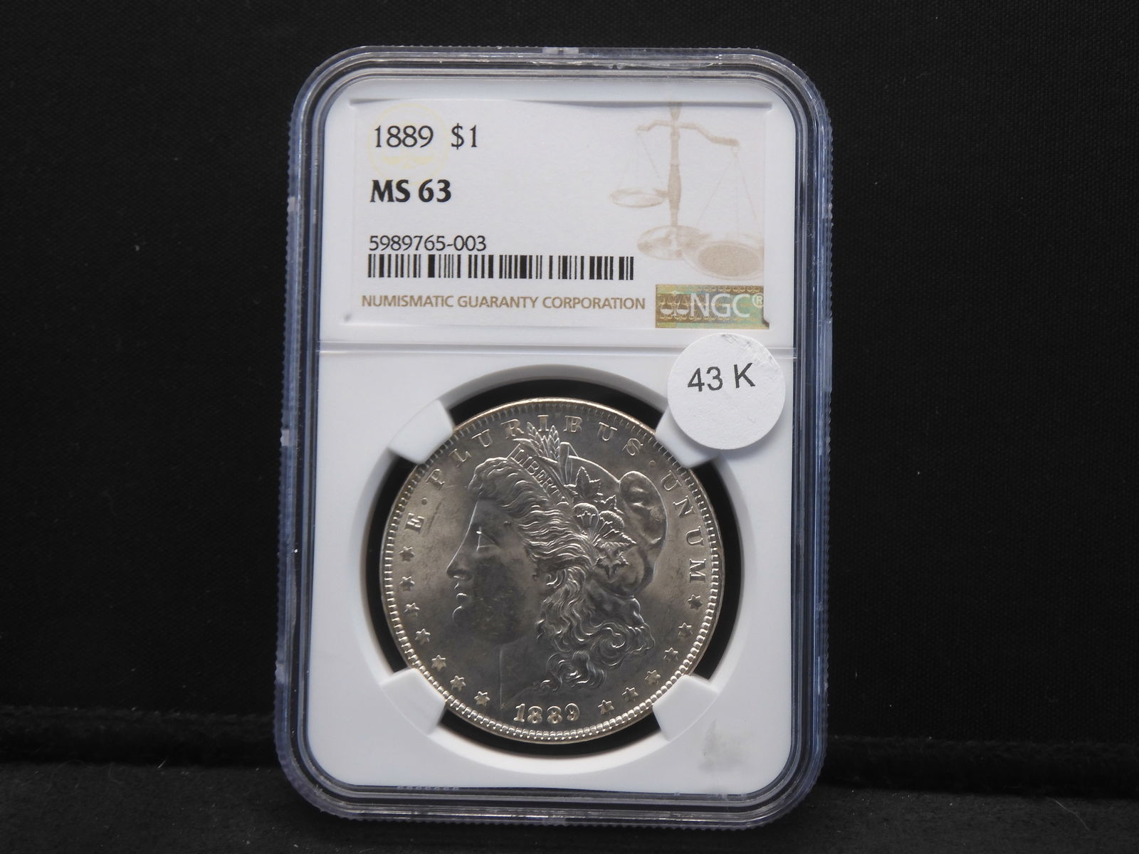 1889 (SILVER) NGC MS 63 - Morgan Dollar - Great Shine (1 of 4)