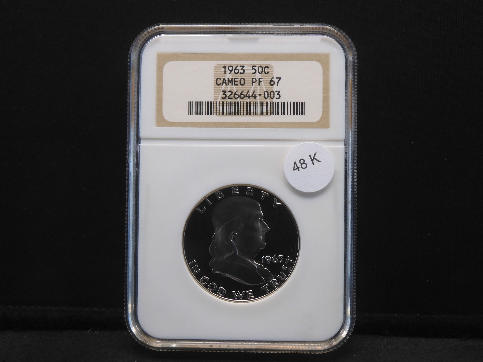 1963 (SILVER) NGC PF 67 CAMEO - Franklin Half Dollar (1 of 4)