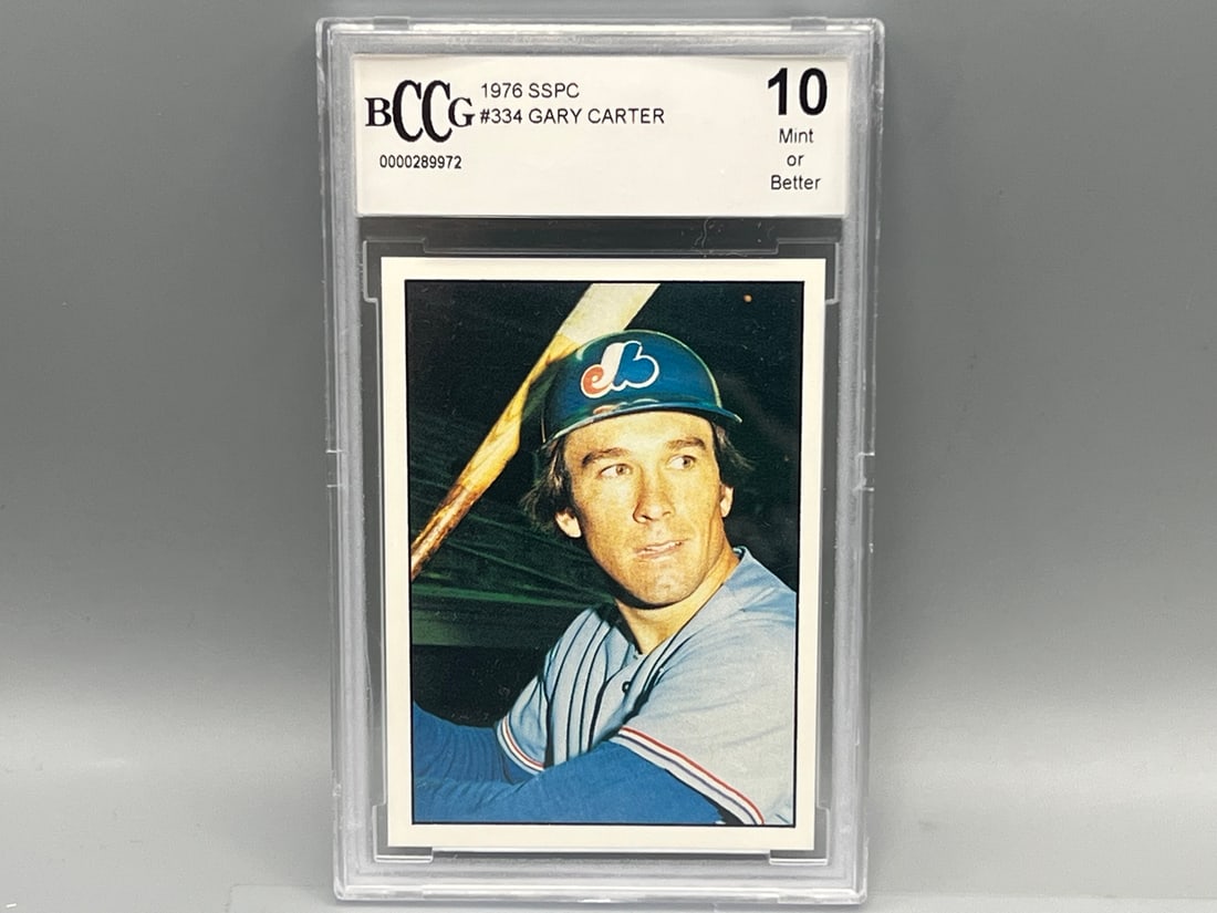 1976 SSPC Gary Carter #334 BCCG Mint or Better 10: 1976 SSPC Gary Carter #334 BCCG Mint or Better 10