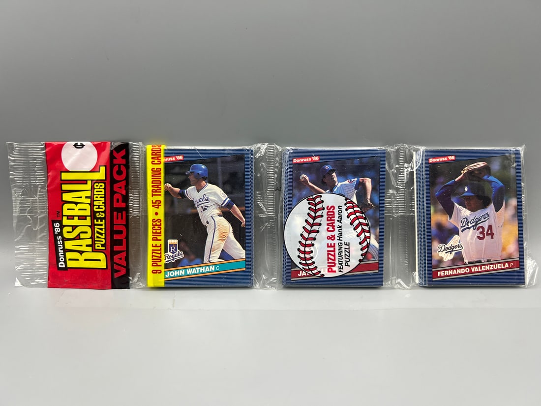1986 Donruss Baseball Unopened Rack Pack (1 of 2)