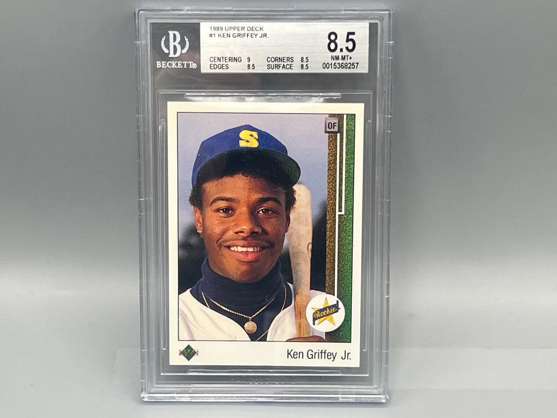 1989 Upper Deck Ken Griffey Jr. RC #1 BGS NM-MT+ 8.5 (1 of 2)