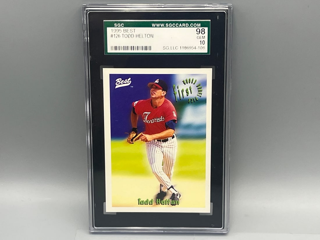 1995 Best Todd Helton RC #126 SGC Gem Mint 10: 1995 Best Todd Helton RC #126 SGC Gem Mint 10