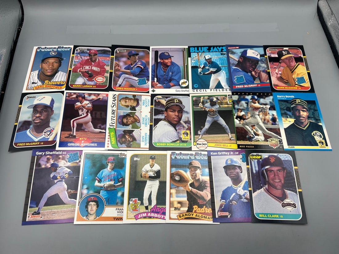 Lot of (20) Assorted Baseball Star Player Cards W/ Lots of RCs - Varying Conditions (1 of 5)