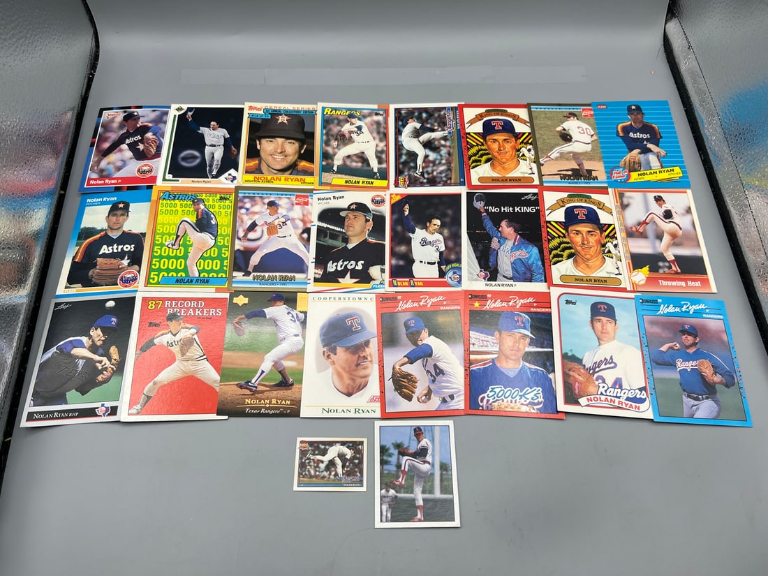 Lot of (25) Assorted Nolan Ryan Baseball Cards - Varying Conditions (1 of 5)