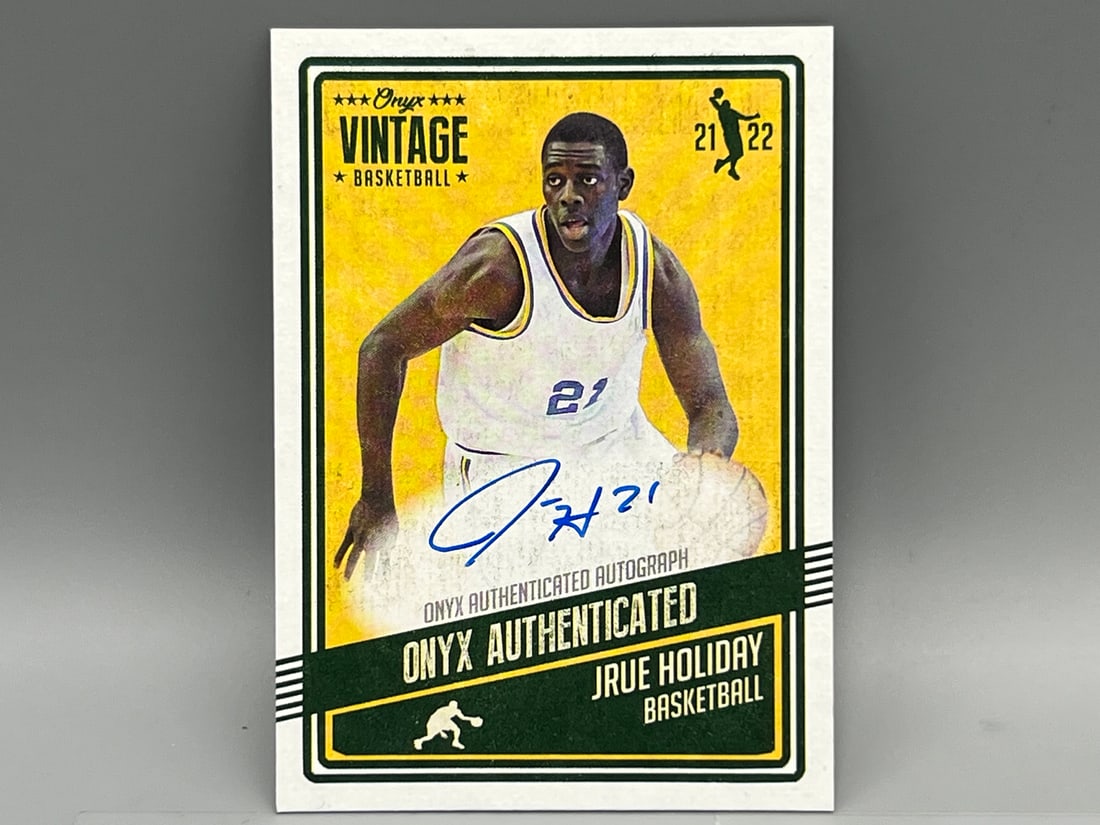 2021 Onyx Vintage Jrue Holiday On Card Auto (1 of 2)