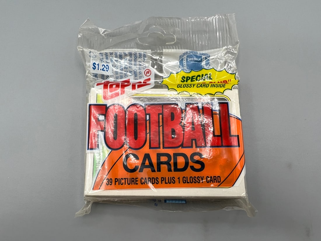1988 Topps Football Unopened Jumbo Pack - Possible Bo Jackson RC (1 of 2)