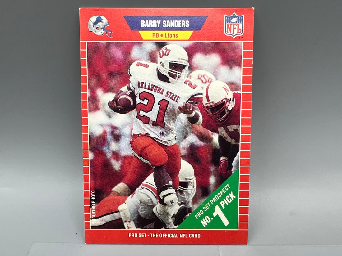 1989 Pro Set Barry Sanders RC #494: 1989 Pro Set Barry Sanders RC #494