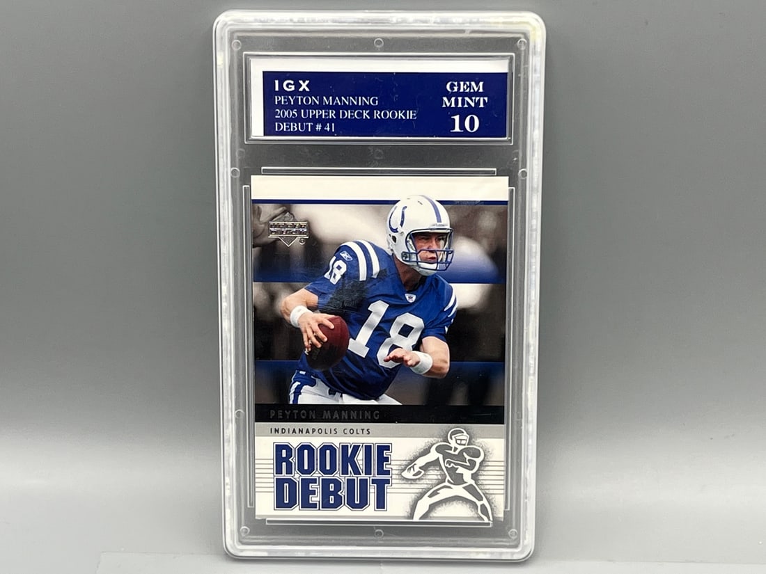 2005 Upper Deck Peyton Manning Debut #41 IGX 10 (1 of 2)