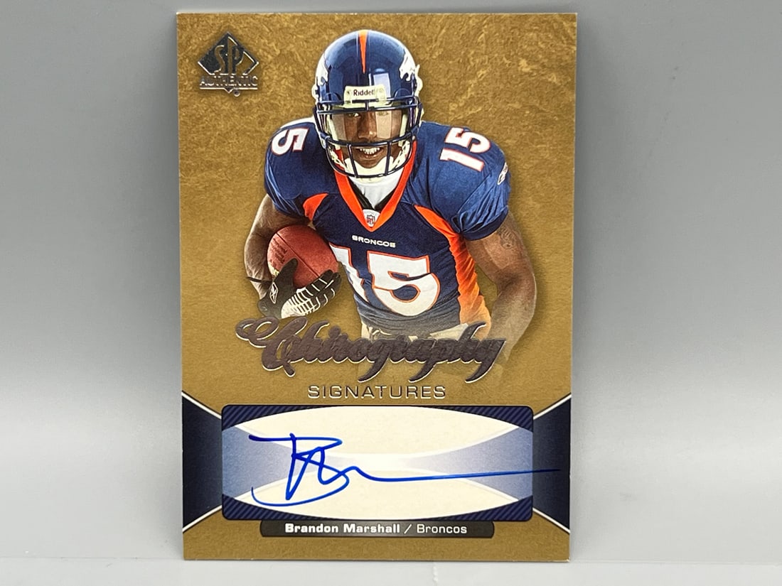 2006 SP Authentic Chirography Brandon Marshall On Card Auto (1 of 2)