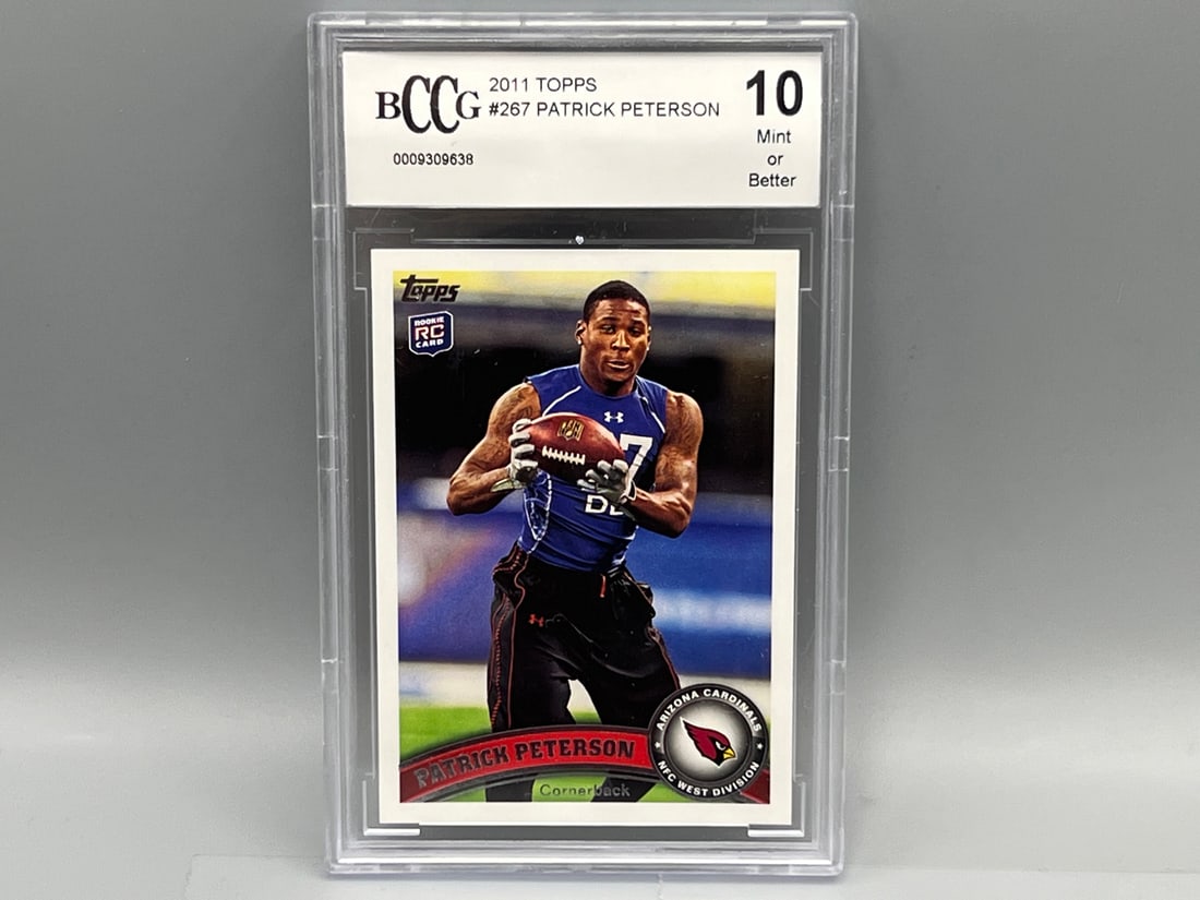 2011 Topps Patrick Peterson RC #267 BCCG Mint or Better 10 (1 of 2)