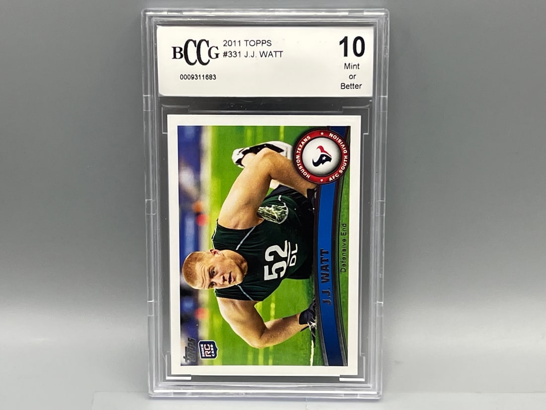2011 Topps J.J. Watt RC #331 BCCG Mint or Better 10 (1 of 2)