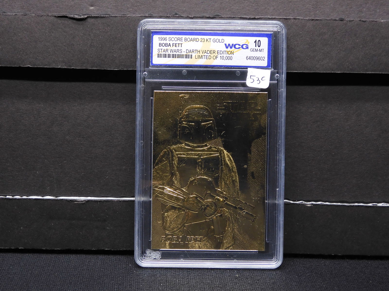Star Wars, BOBA FETT-23KT Gold, Sealed, Darth Vader Edition, limited to 10K mintage (1 of 4)