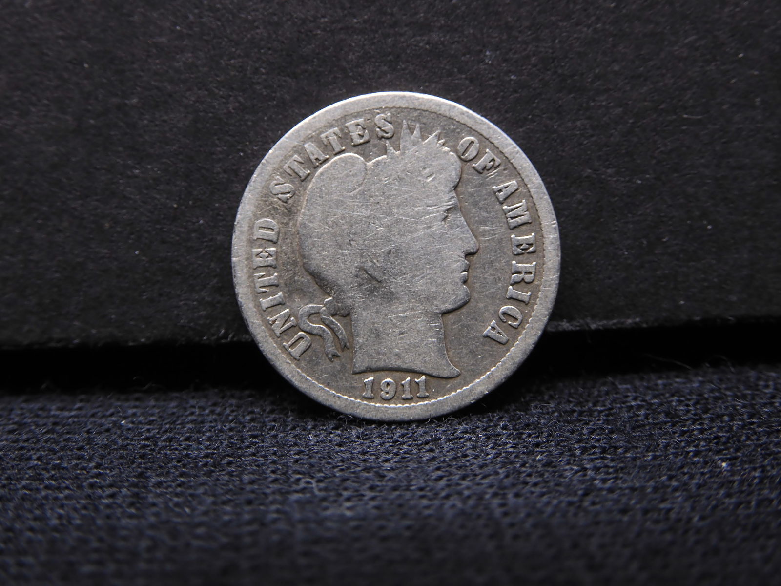 1911, 90% Silver, Barber Dime, 112 Yrs Old! (1 of 2)