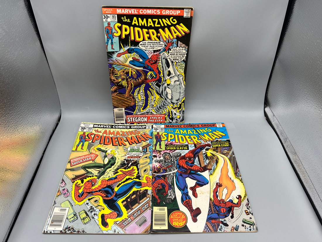 The Amazing Spider-Man #165, #168, & #167 (1 of 2)