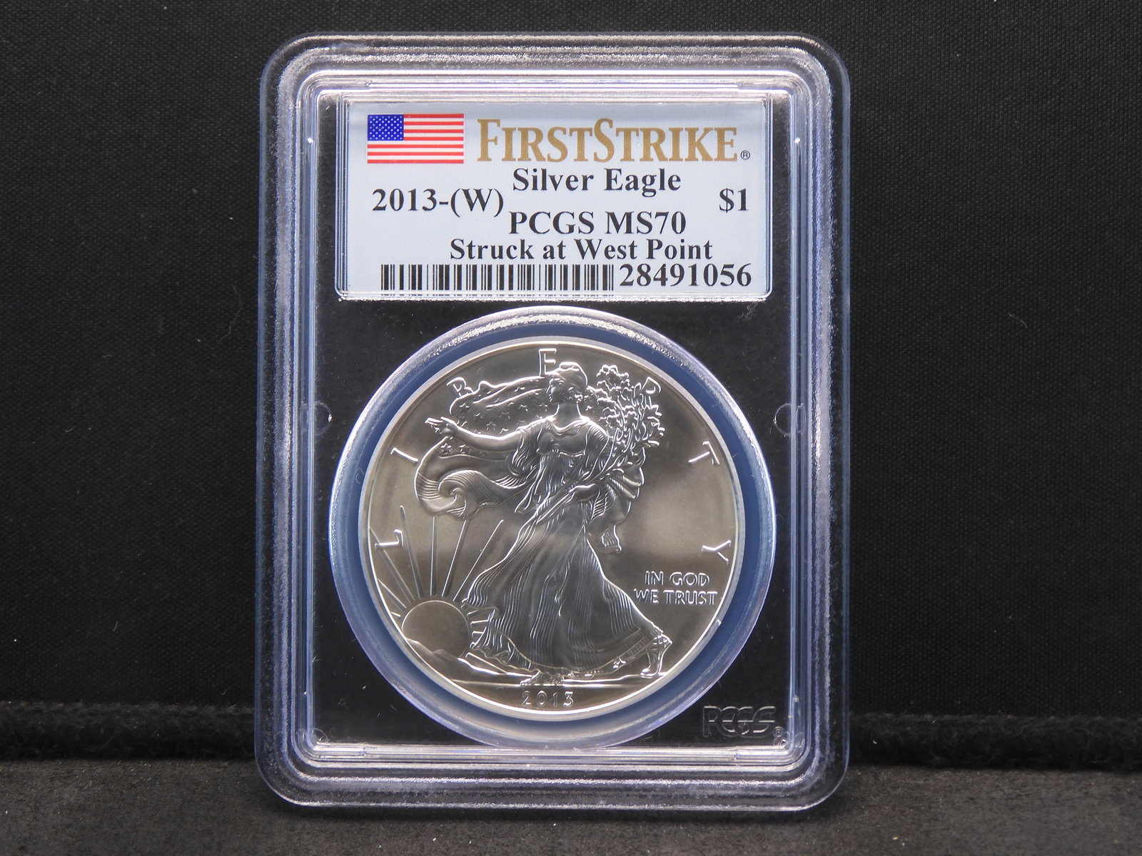2013-W American Silver Eagle - PCGS MS70 First Strike - Struck at West Point (1 of 4)