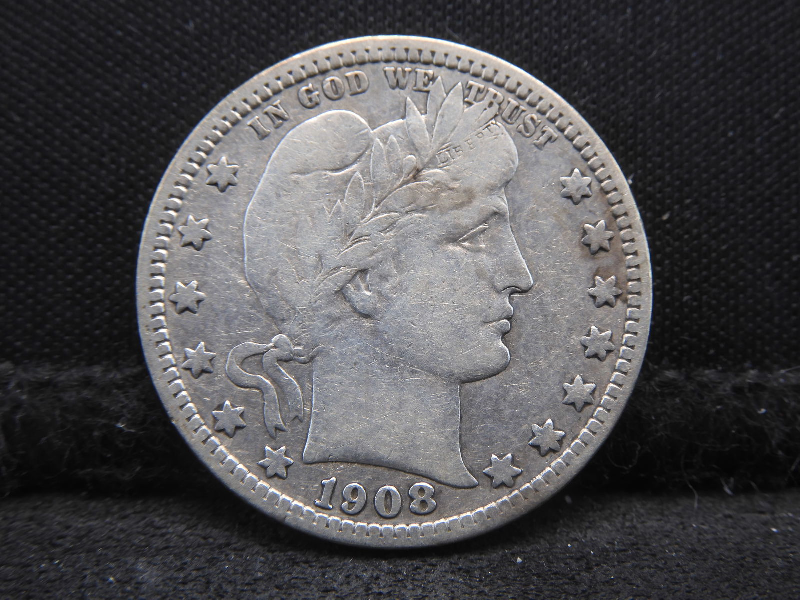 1908-D Barber Quarter - XF (1 of 2)