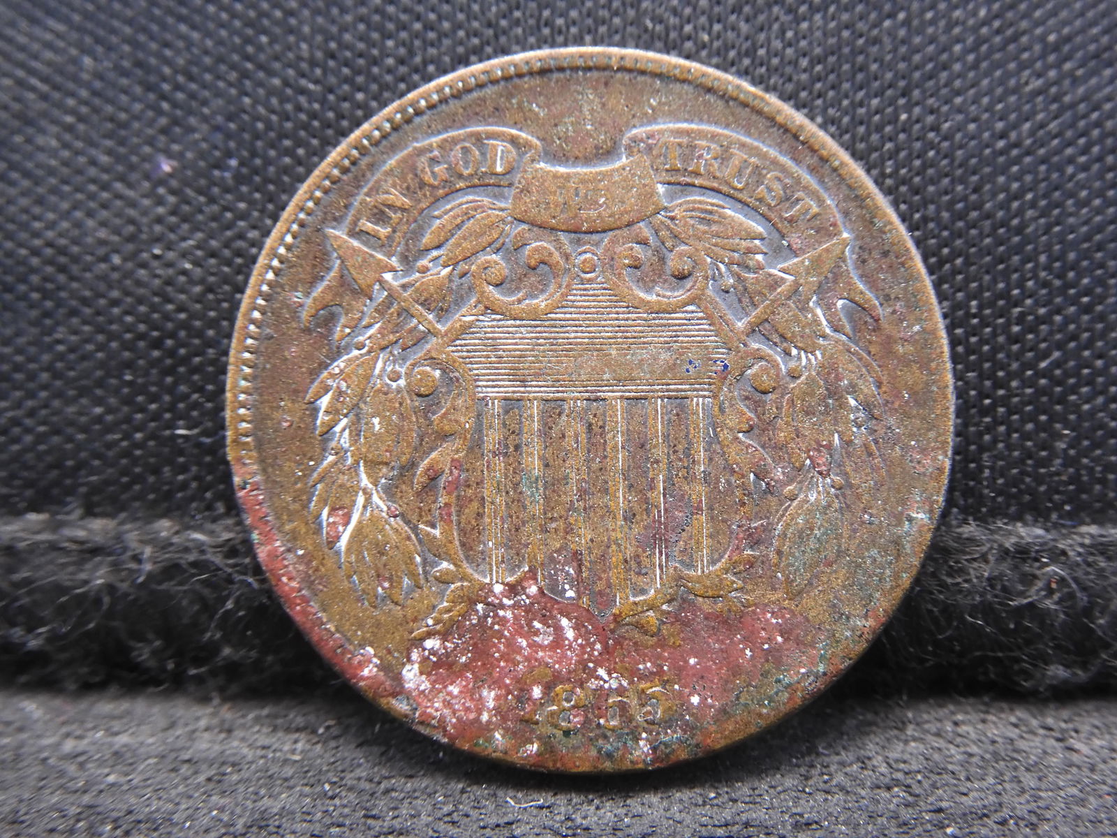 1865 Two 2 Cent Piece - Civil War Date (1 of 2)