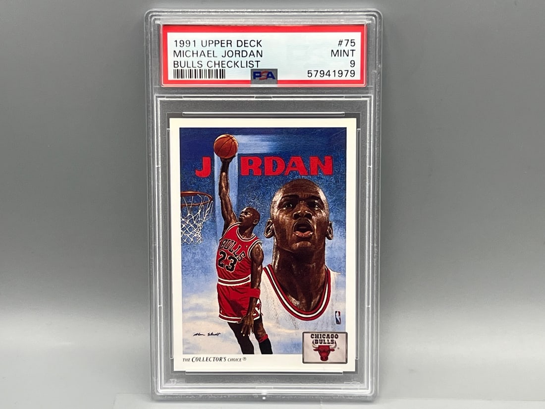 1991 Upper Deck Michael Jordan #75 PSA Mint 9 (1 of 2)