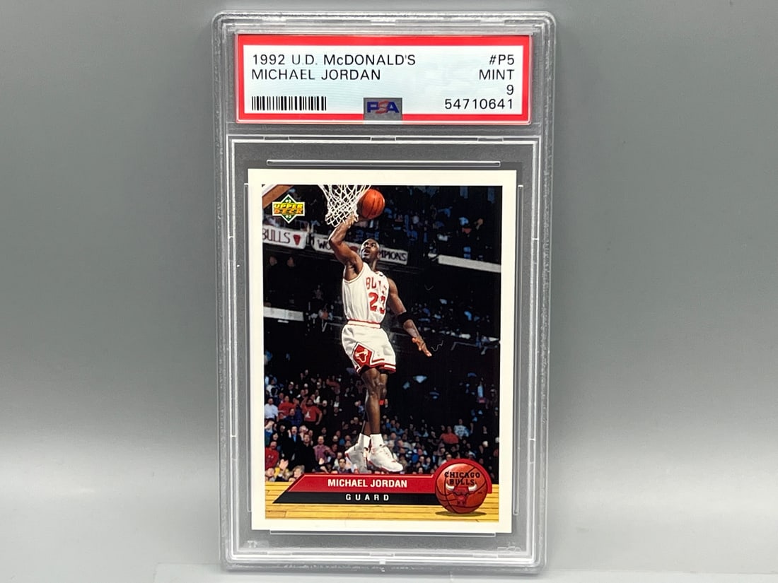 1992 Upper Deck McDonald's Michael Jordan #P5 PSA Mint 9 (1 of 2)