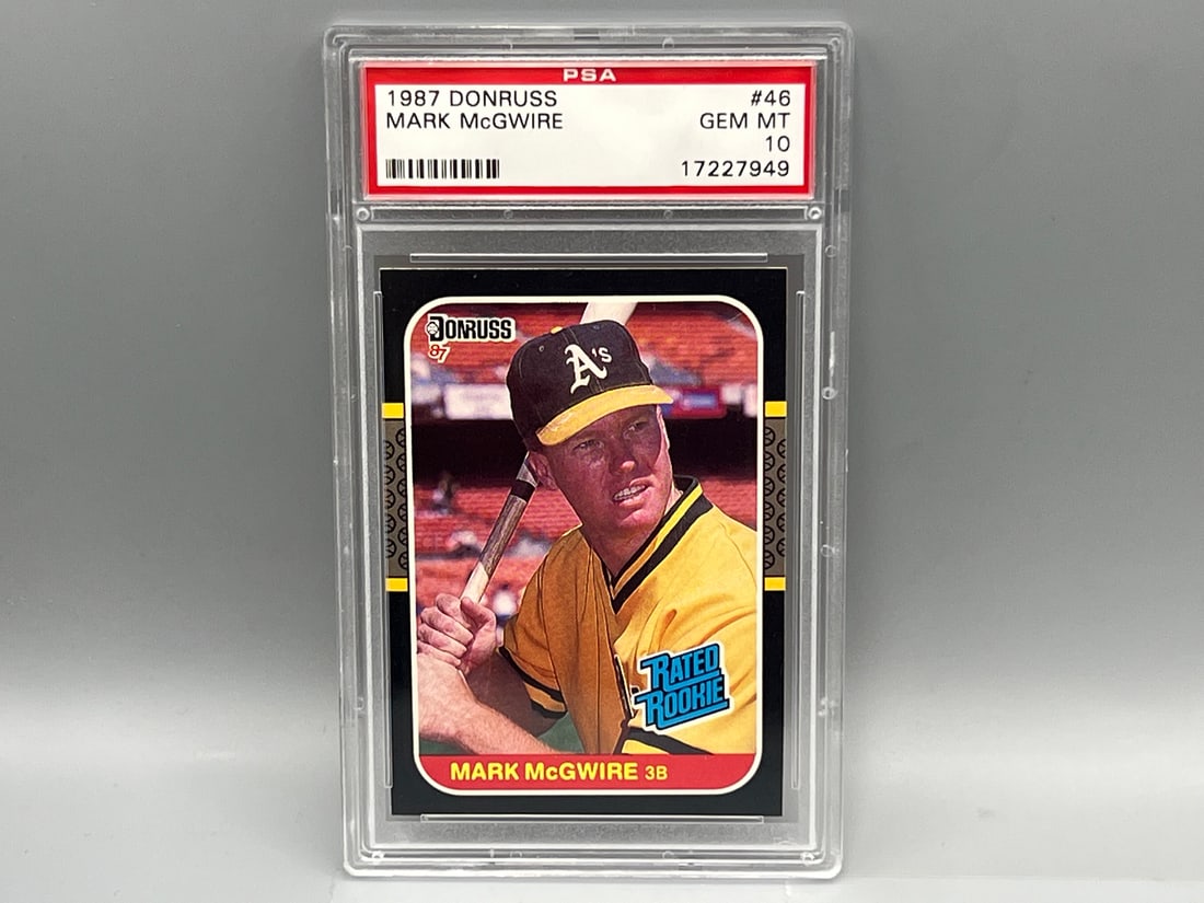 1987 Donruss Mark McGwire RC #46 PSA 10 (1 of 2)