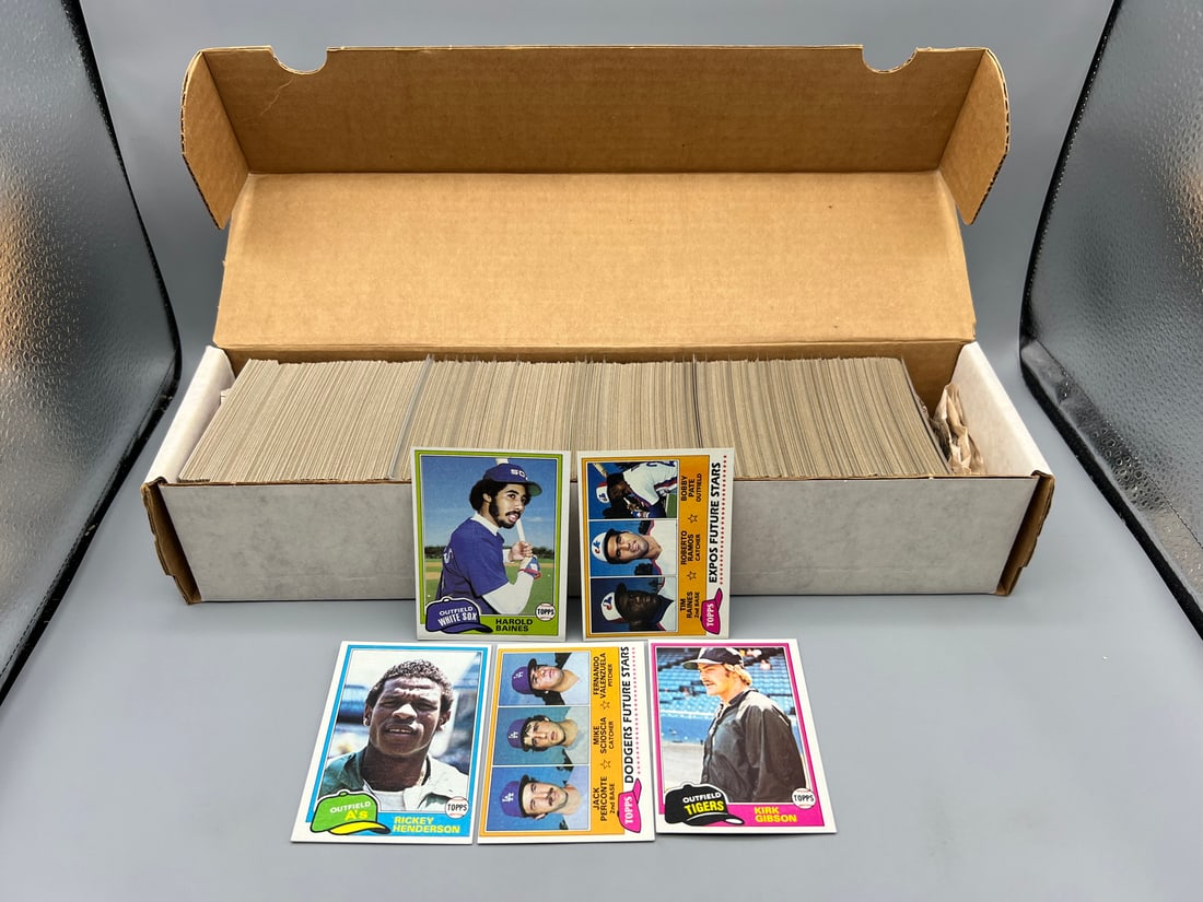 1981 Topps Baseball Complete 726 Card Set - Harold Baines RC, Tim Raines RC, Kirk Gibson RC, (1 of 3)