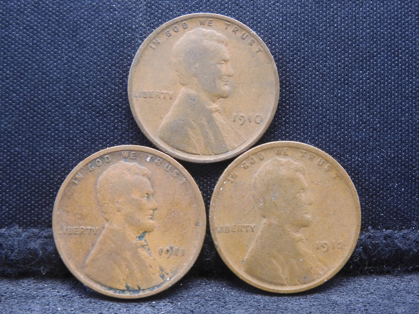 1910, 1911, 1912 Wheat Pennies - Better Early Dates!: 1910, 1911, 1912 Wheat Pennies - Better Early Dates!