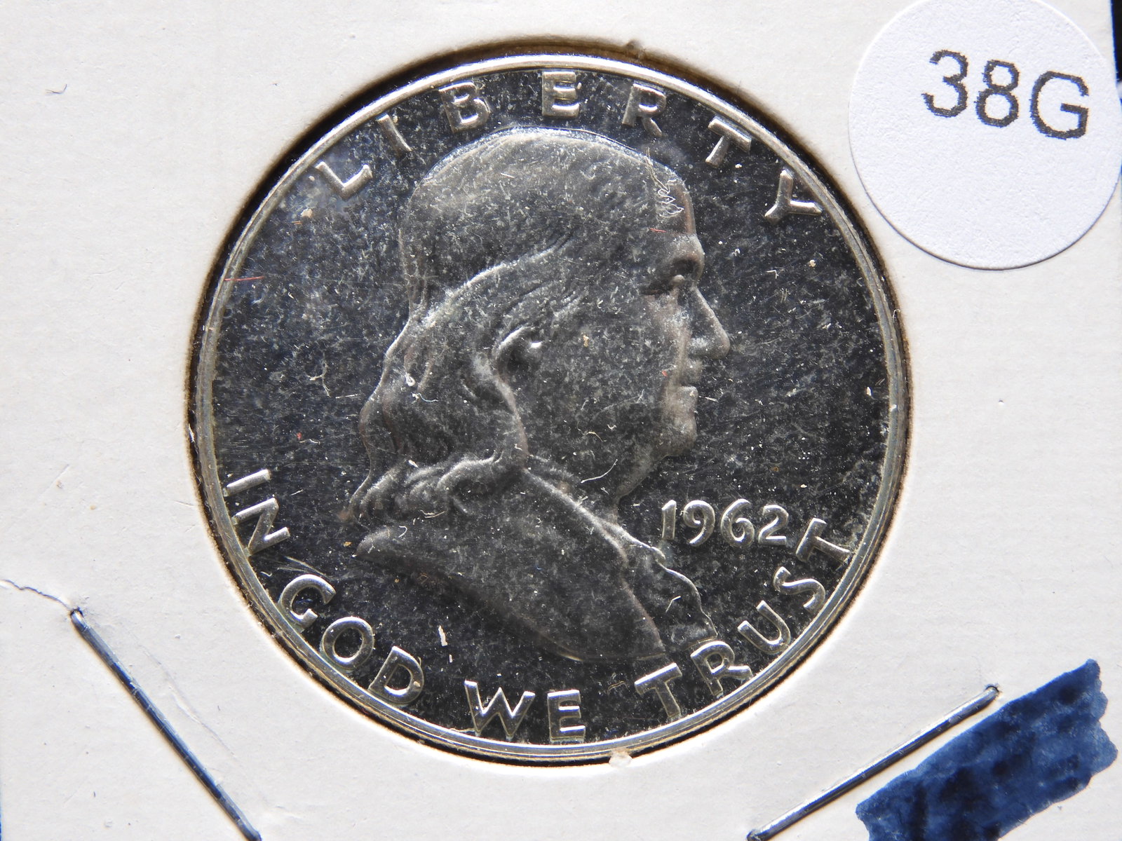 1962 PROOF Cameo Franklin 50c.: 1962 PROOF Cameo Franklin 50c.