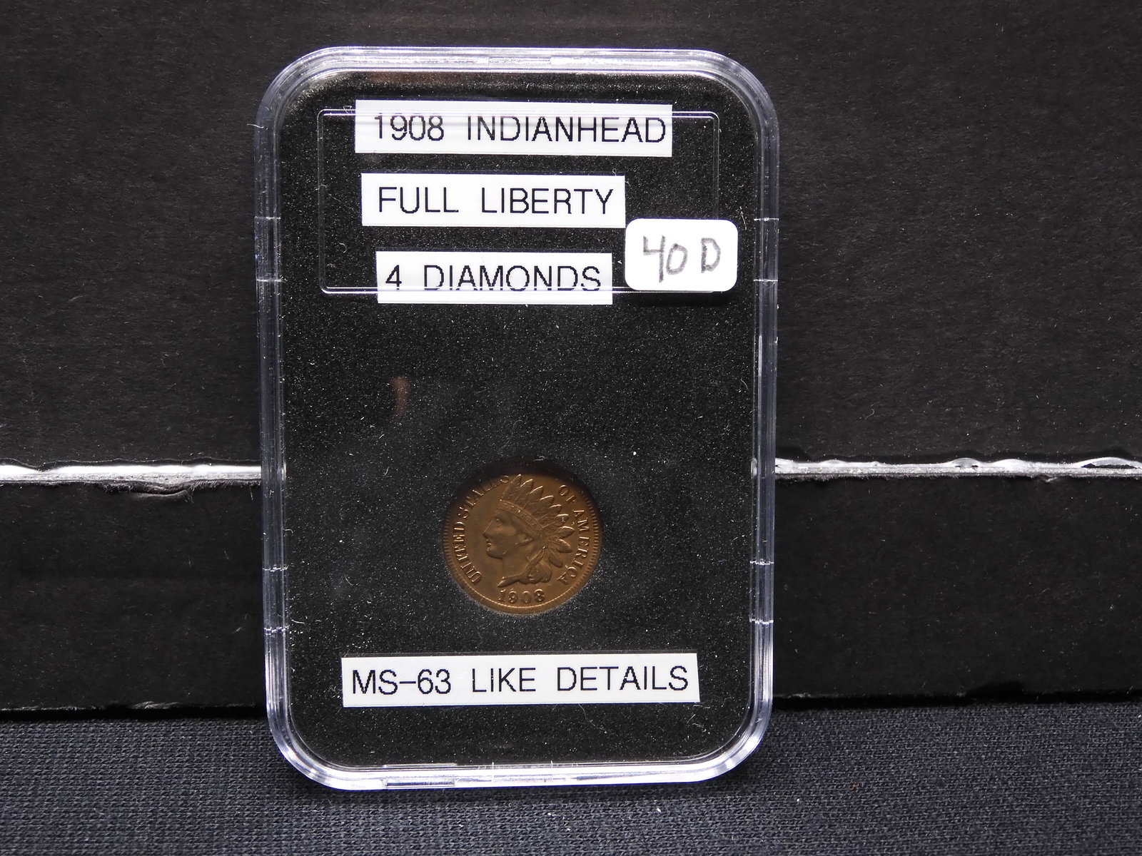 1908 Indianhead, Full Liberty, 4 Diamonds, MS-63 Like (1 of 4)