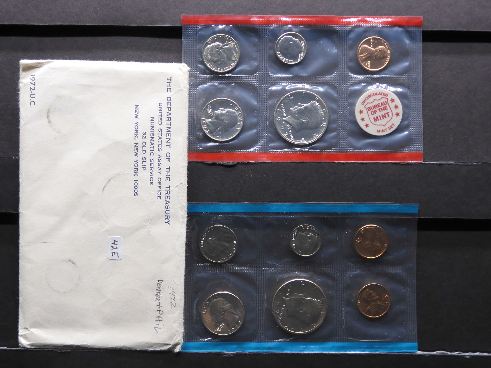1972 US Mint Sets, (P & D) in OGP (1 of 6)