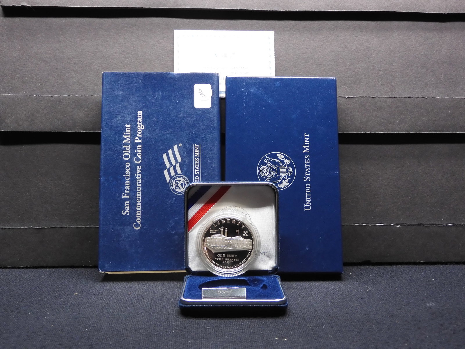 2006 US Mint San Francisco Old Mint Commem. 90% Silver Dollar in OGP. SCARCE only 500k Minted!: 2006 US Mint San Francisco Old Mint Commem. 90% Silver Dollar in OGP. SCARCE only 500k Minted!