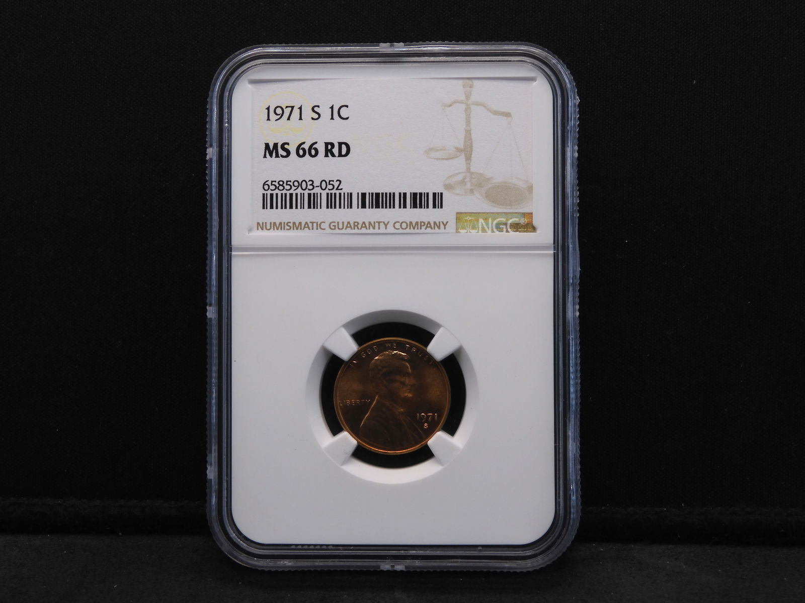 1971-S Lincoln Cent - NGC MS66 RD (1 of 4)