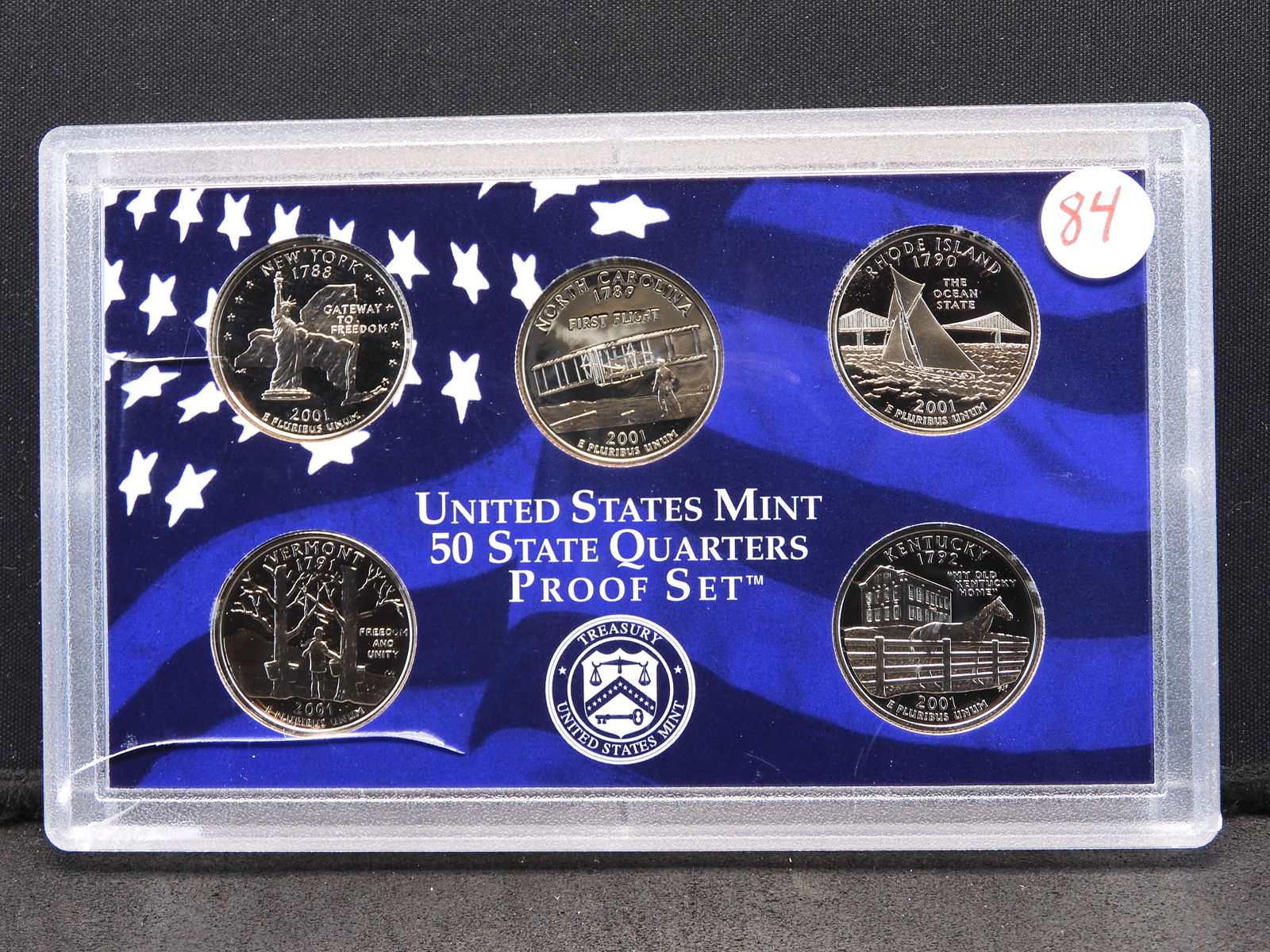 2001-S Statehood Quarter Proof Set - 5 Coins (1 of 4)